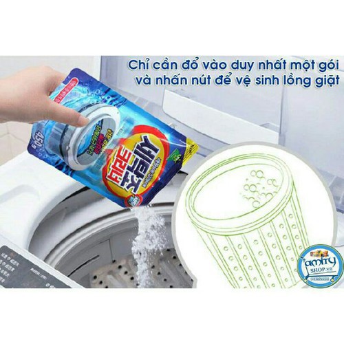 BỘT TẨY VỆ SINH LỒNG MÁY GIẶT SIÊU SẠCH