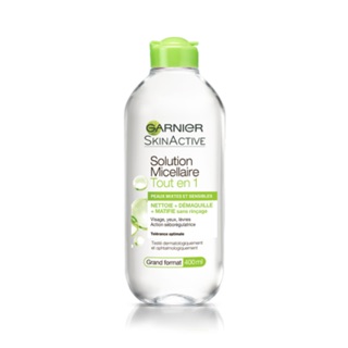 Nước tẩy trang Garnier Xanh Lá 400ml cho da hỗn hợp - Hàng Pháp