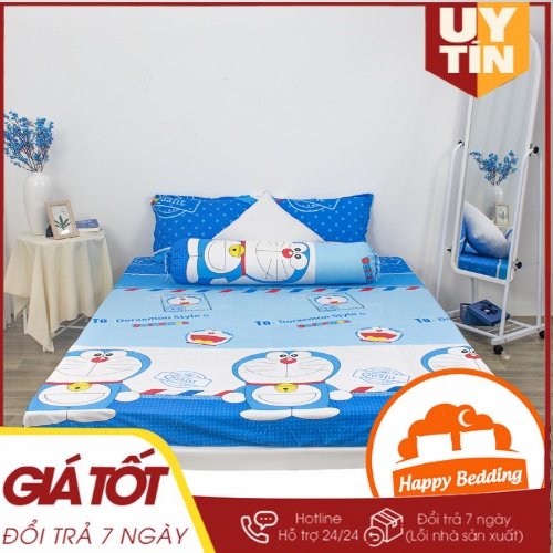 Ga Trải Giường Cotton Poly Nhiều Họa Tiết Mềm Mại Thoáng Mát M2, M4, M6, M8, 2M2  Đủ Kích Thước. Bo Chun Miễn Phí Happy