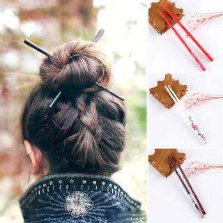 WAY2TOP Kẹp Tóc Nữ Dụng Cụ Tạo Kiểu Chạm Khắc Tay Chăm Sóc Tóc Đũa Phong Cách Retro