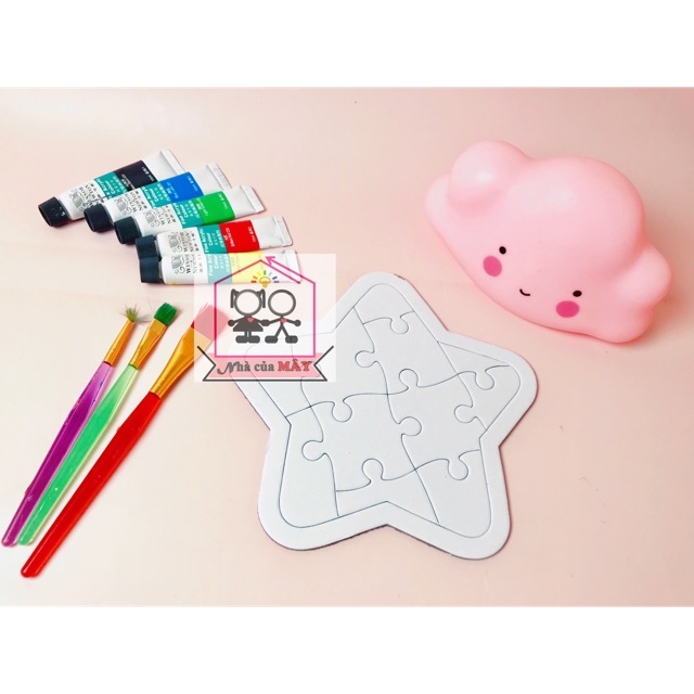 Bộ puzzle/xếp hình tự vẽ cho bé thoả sức sáng tạo