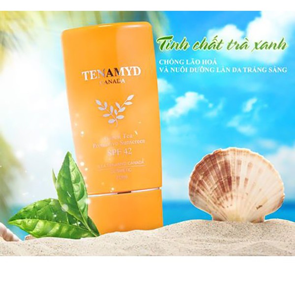 Kem Chống Nắng Tenamyd Trà Xanh 70ml (Kem chống nắng trà xanh SPF 42PA++)