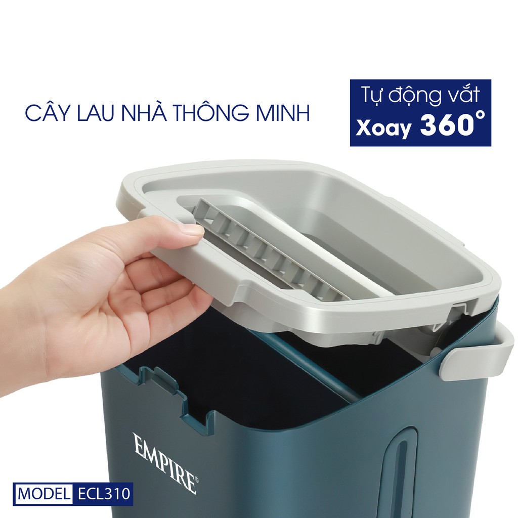 Cây lau nhà thông minh tự vắt EMPIRE ECL310, xoay 360•