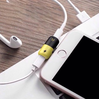 Bộ chia 2 cổng sạc và tai nghe cho iphone 7 8 X
