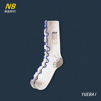 Vớ phối kiểu viền gợn sóng thời trang dành cho nam và nữ