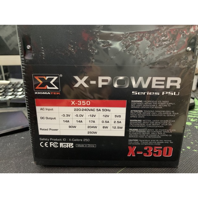 Nguồn XIGMATEK X-POWER X-350 - Sản phẩm lý tưởng cho hệ thống GAME-NET