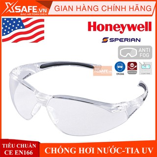 Kính bảo hộ lao động Honeywell  A800 - Mắt kính chính hãng chống bụi, chống trầy xước, chống tia cực tím (màu trắng)