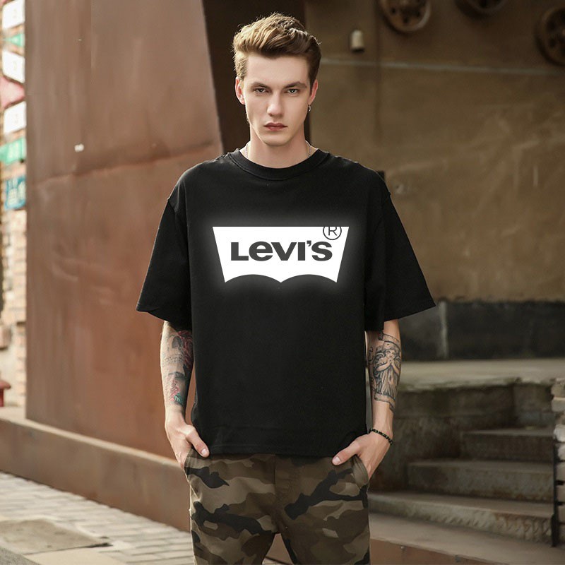 ÁO THUN PHẢN QUANG LEVIS ĐỦ SIZE MÀU ĐEN ,TRẮNG