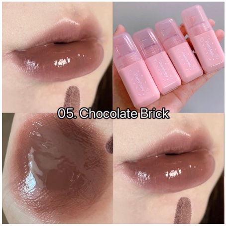 Son Bóng Vuông Dưỡng Ẩm DAIMANPU Doughnut Mirror Lip Glaze