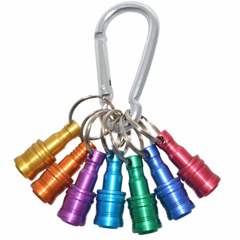 Giá đỡ đầu tua vít nối dài chuôi lục giác 1/4 inch kèm móc khóa tiện lợi