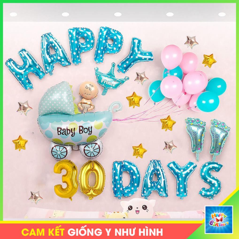 Set Trang Trí Đầy Tháng Bé Trai Bé Gái Nhiều Mẫu Bóng Dễ Làm #TrangTriSinhNhat
