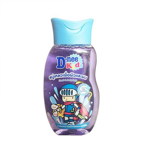 Tắm gội toàn thân trẻ em D-nee Kids Head tím 200ml