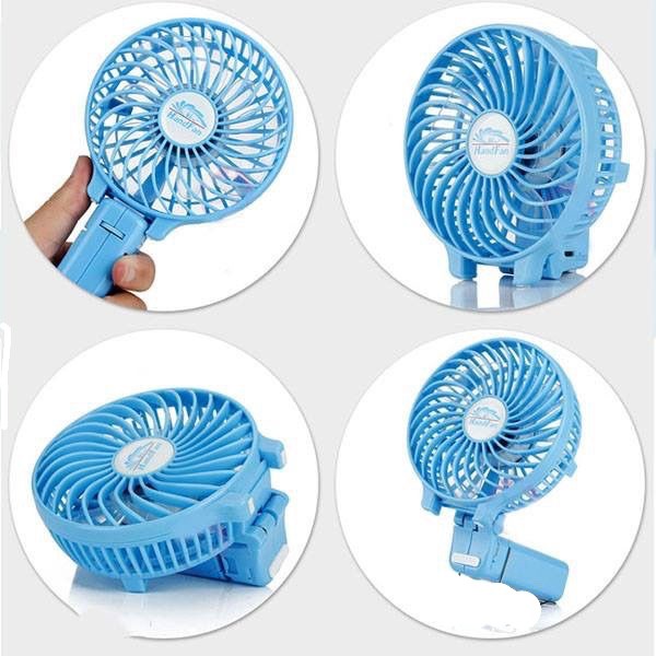 Quạt cầm tay mini sạc điện gió mạnh gấp gập gon được có đèn Led tiện dung giá rẻ tốt nhất 20k - Lala17 | BigBuy360 - bigbuy360.vn