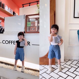 Bộ áo tay bồng quần xuông cá tính