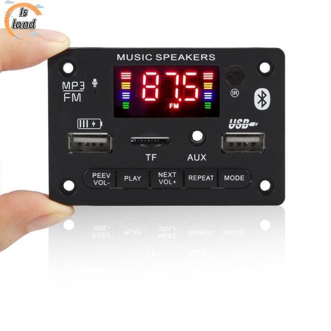 Bảng Mạch Giải Mã Bluetooth 5.0 Mp3 12v Hỗ Trợ Gọi Điện Thoại Tf Usb Fm Jx-810bt Kèm Điều Khiển Từ Xa