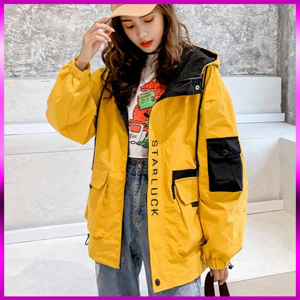 ( HÌNH THẬT ) ÁO KHOÁC KAKI HỘP HÀN QUỐC  IN CHỮ STAR LUCK | BigBuy360 - bigbuy360.vn