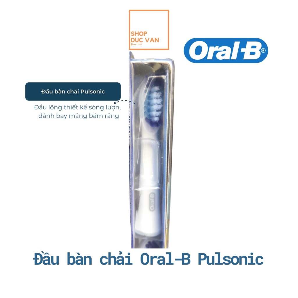 Đầu Bàn Chải Thay Thế Pulsonic Dùng Cho Máy Bàn Chải Oral-B Pulsonic Slim