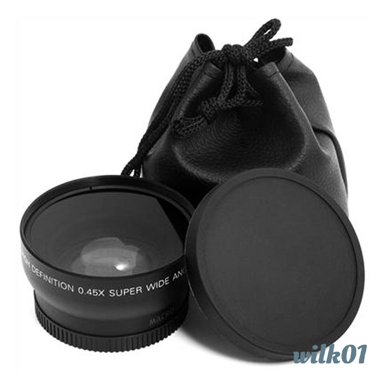 Thấu Kính Macro Góc Rộng 52mm 0.45 X Cho Nikon D3200 D3100 D5200 D5100 Wilk01