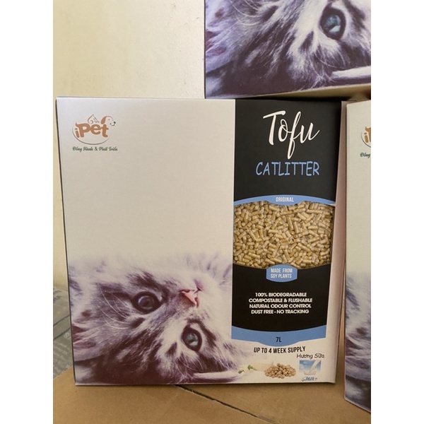 Cát đậu nành, cát vệ sinh cho mèo cát Tofu 7L