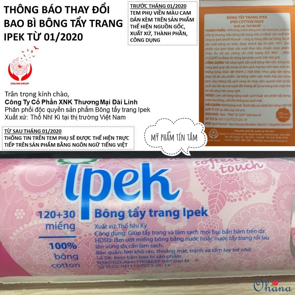 Bông tẩy trang IPEK 150 Miếng