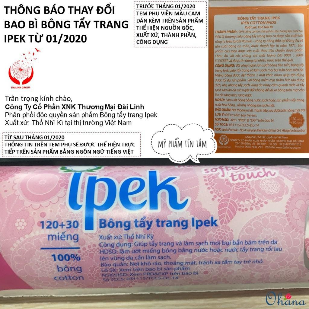 Bông tẩy trang IPEK 150 Miếng (Thổ Nhĩ Kì)