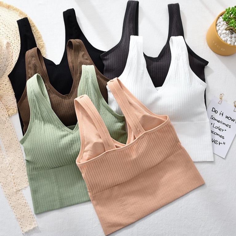 Áo Bra Tăm Dáng Lửng Có Mút Ngực Cao Cấp V90  - LADY