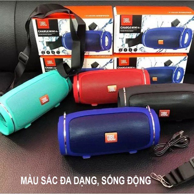 [FREESHIP-BH 12 THÁNG] Loa Bluetooth JBL Charge 4+ Mini bass tốt khoẻ - có dây đeo Version 2021