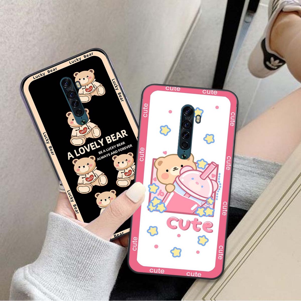Ốp lưng điện thoại OPPO RENO 2 / NEO F2 in hình Gấu siêu dễ thương.