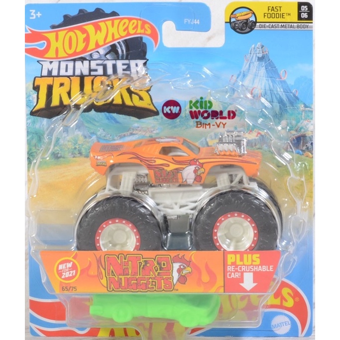 Xe mô hình Hot Wheels Monster Trucks Nitro Nuggets GTH76.