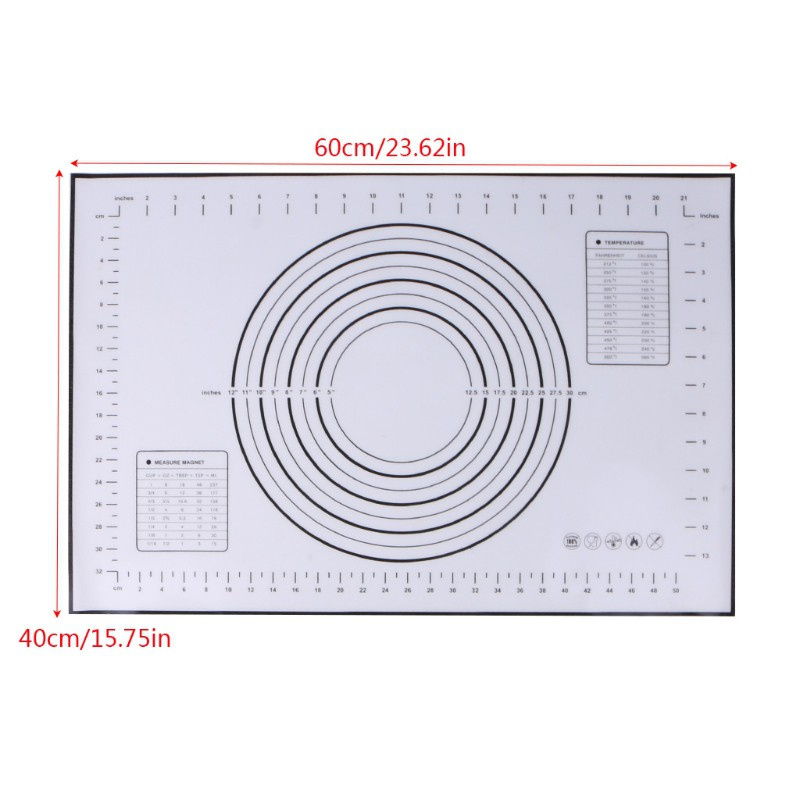 Thảm Silicone Nhào Bột 60x40cm 2 Màu