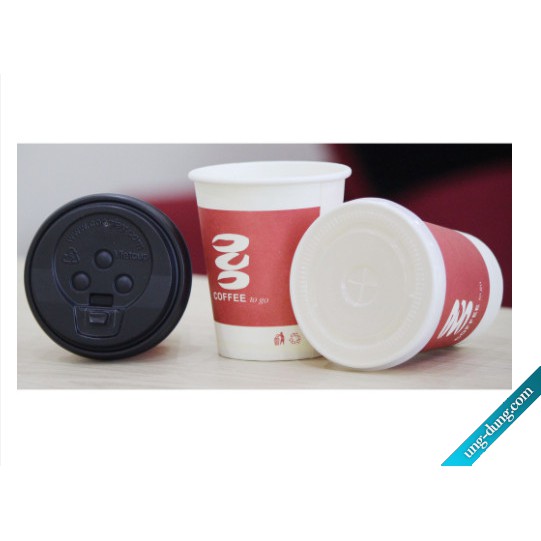 5 Ly giấy 240ml in hình cà phê  văn phòng ly giấy sinh nhật- Papper cup