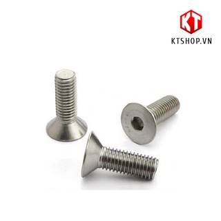 Bulong lục giác đầu côn inox m6 10 con