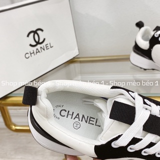 Giày thể thao sneaker cn trắng pha viền đen fullbox