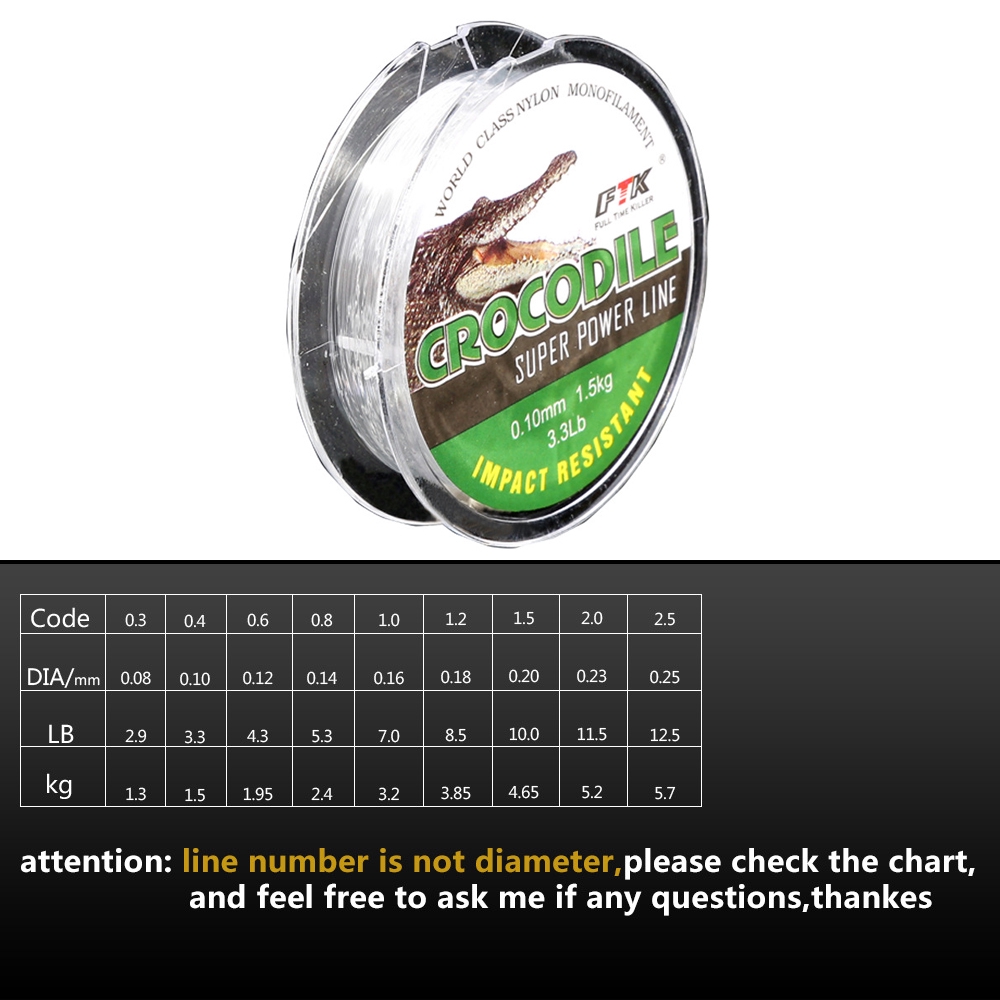 Cuộn Dây Câu Cá 100% Sợi Nylon