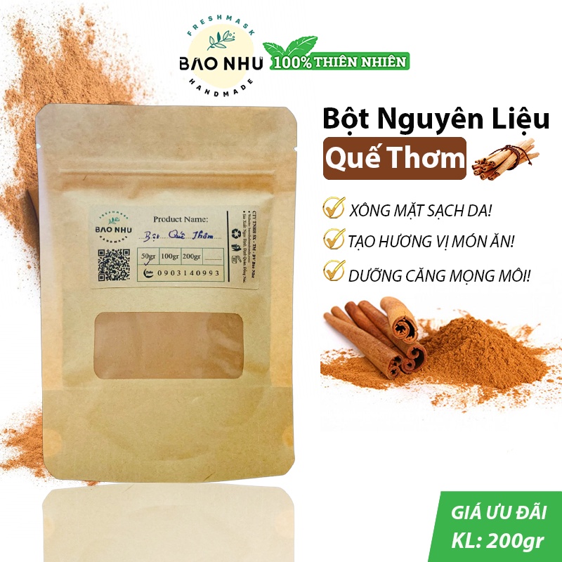 Bột Vỏ Quế Nguyên Chất Làm Đẹp Dưỡng Da