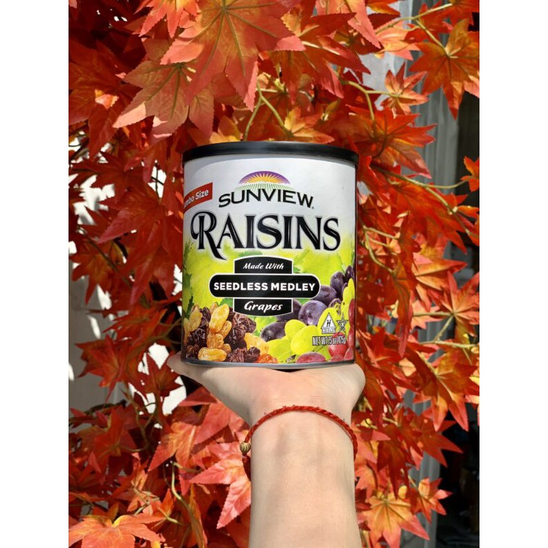 Nho Khô Mỹ Sunview Raisins Hỗn Hợp Loại 425 gram - Giá trị dinh dưỡng vượt trội, mang lại sức khỏe cho mọi người