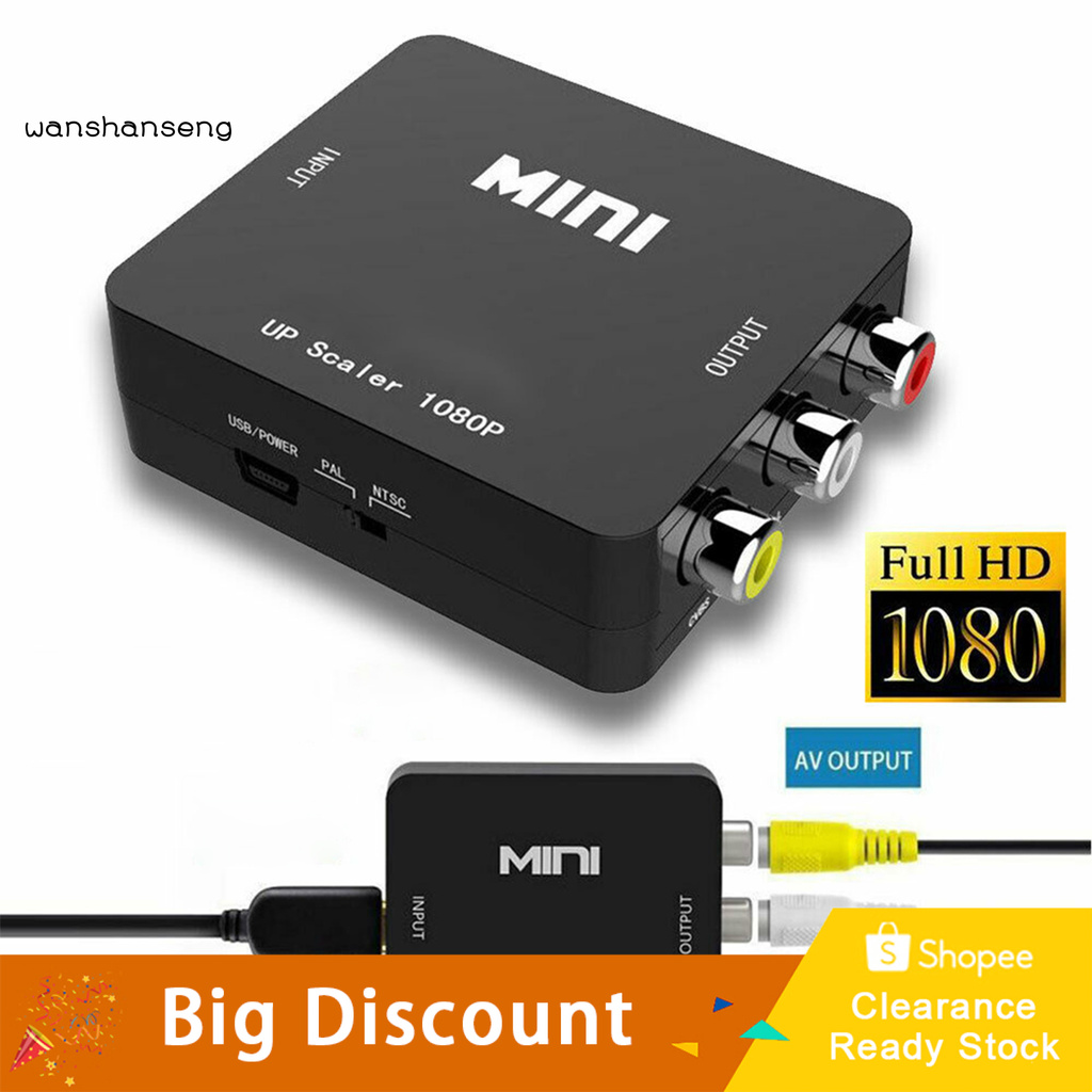 Bộ Chuyển Đổi Âm Thanh Full Hd 1080p Hdmi Sang Av Rca Chuyên Dụng