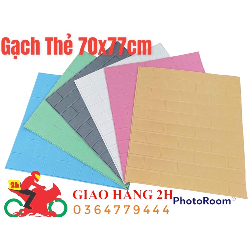 Xốp Dán Tường 3D Giả Gạch Thẻ 2021. Mẫu mới nhất cực đẹp 70x77cm