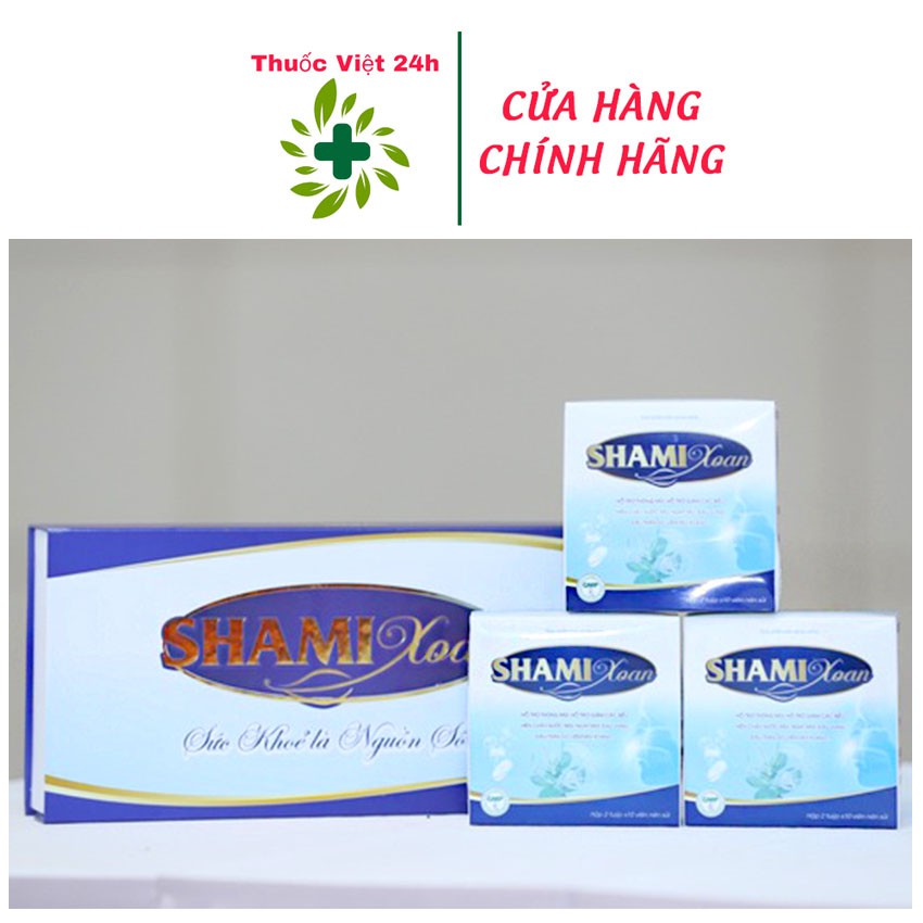 Shami Xoan (Tặng Ngay 1 Chai Xịt Khi Mua Combo 3 Hộp) - Hỗ Trợ Giảm Triệu Chứng Viêm Mũi & Viêm Xoang - thuocviet24h