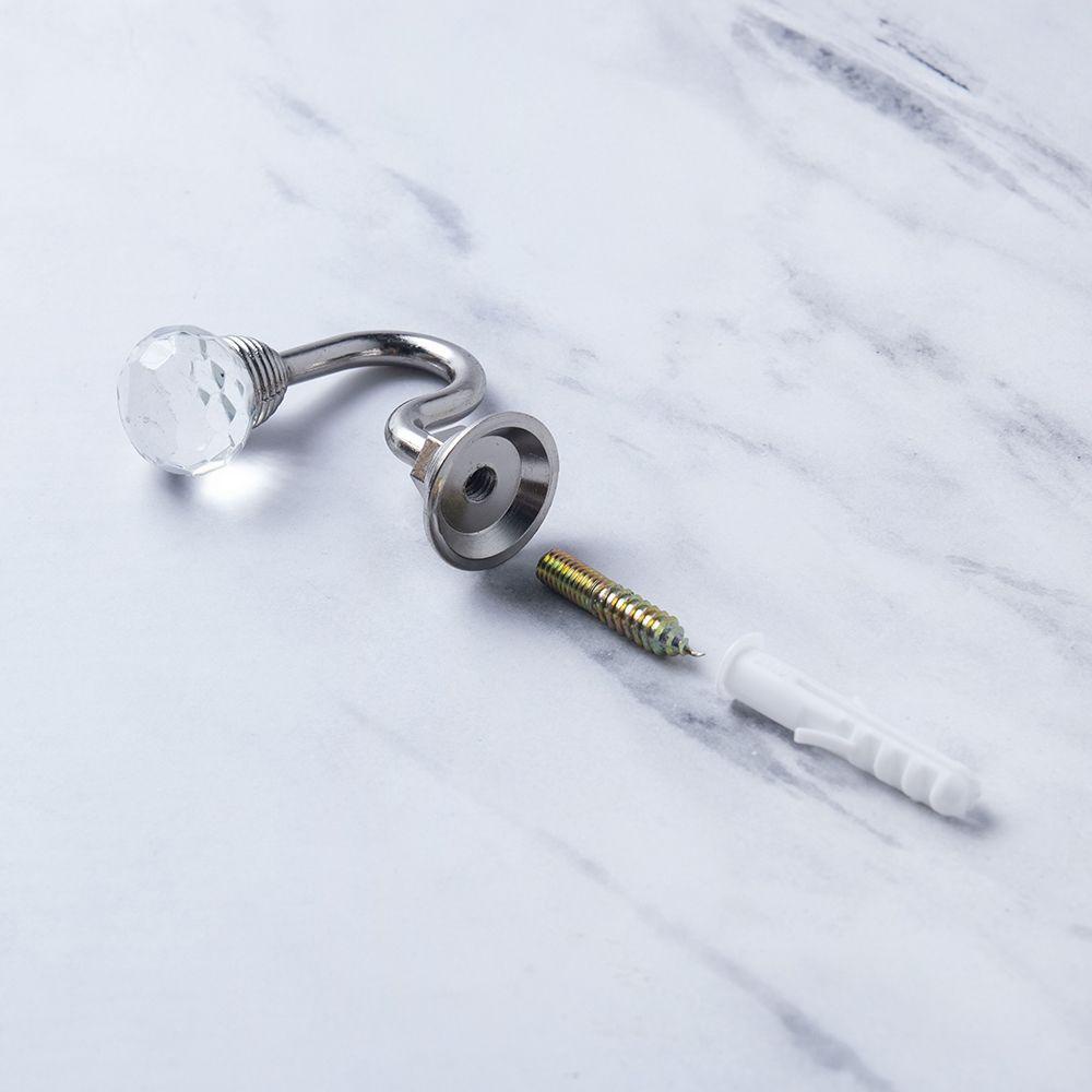 Set 2 Móc Treo Rèm Cửa Gắn Tường Phong Cách Vintage Thiết Thực Tiện Lợi Giá Đỡ