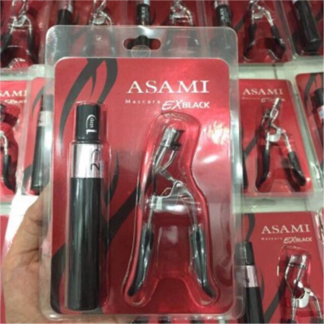 Mascara làm dày và cong mi 2 tầng + bấm mí Asami Hàn Quốc 10ml