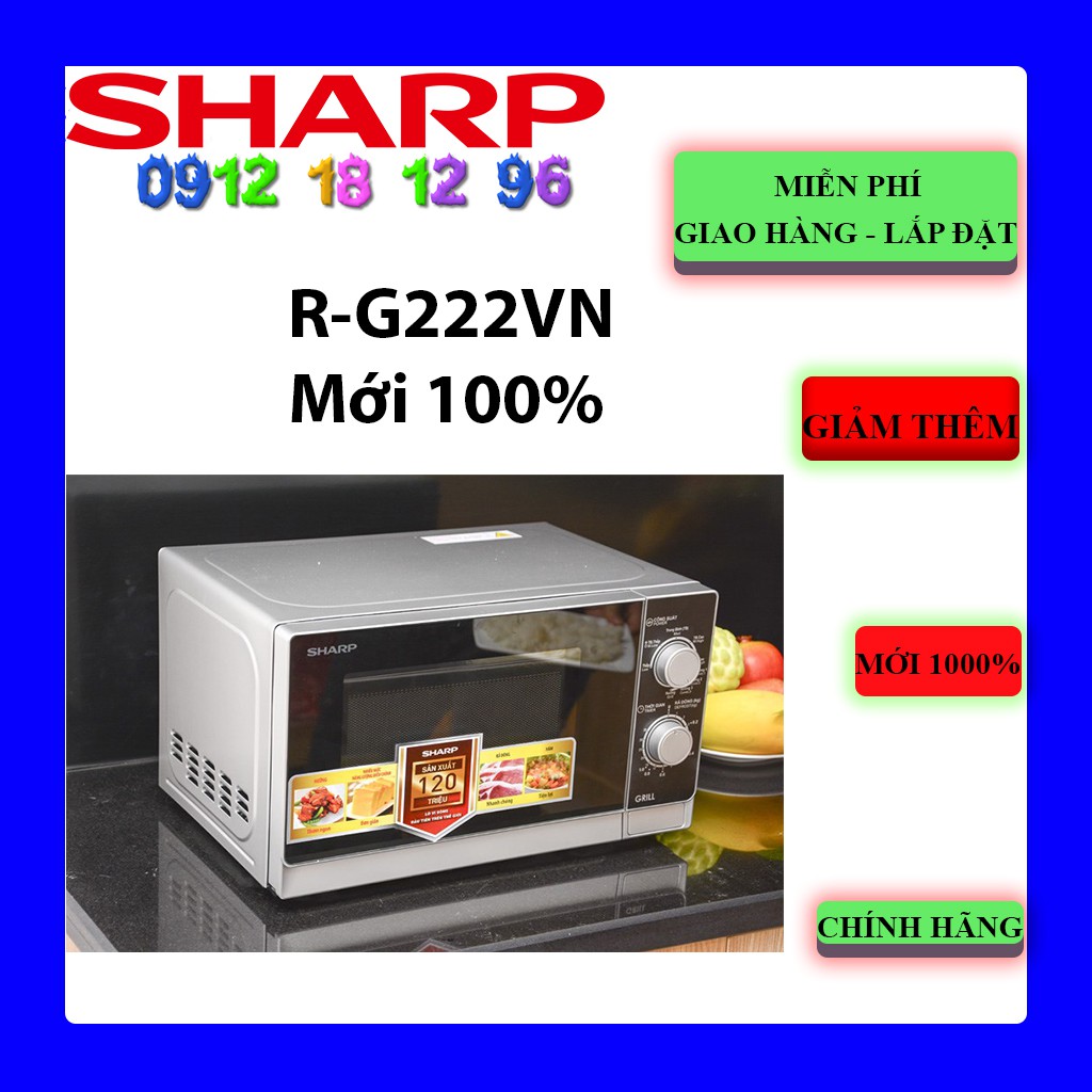 Lò vi sóng SHARP R-G222VN-S 20 lít