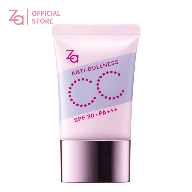 Kem chống nắng CC ZA SPF 30/PA +++ lót trang điểm dưỡng ẩm nhiều hiệu ứng màu nude chỉnh tông da vàng 30g