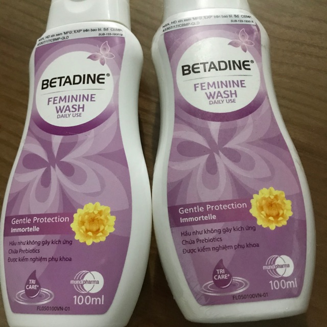DUNG DỊCH VỆ SINH PHỤ NỮ BETADINE 100ml