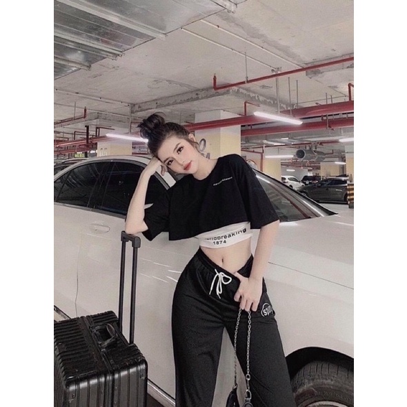 BỘ THỂ THAO BORIP XỊN ĐẸP Y HÌNH 3 món,BỘ CROPTOP