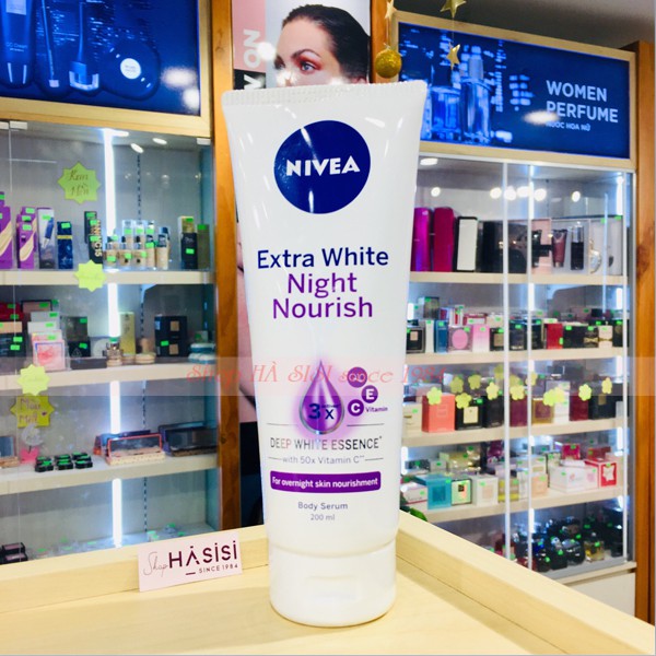 TINH CHẤT DƯỠNG THỂ NIVEA - Night Whitening Serum 200ml ( ĐÊM )