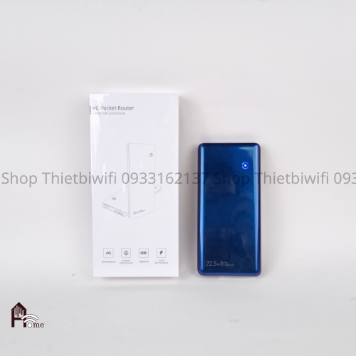 Bộ Phát Wifi 4G Netmax M5 Plus NM-M5-Plus Tốc Độ 150Mbps Kiêm Sạc Dự Phòng Pin 10000mAh Hỗ Trợ Sạc Nhanh 22.5W