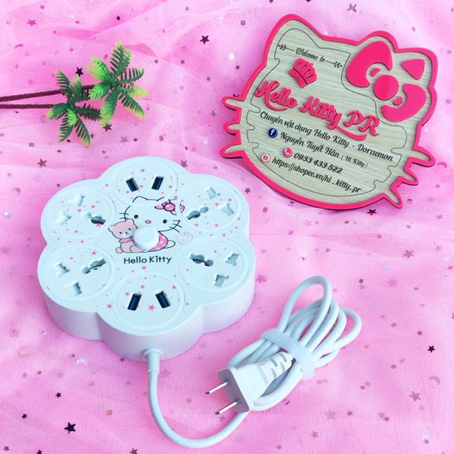 Ổ CẮM ĐIỆN ĐA NĂNG MẪU MỚI HELLO KITTY