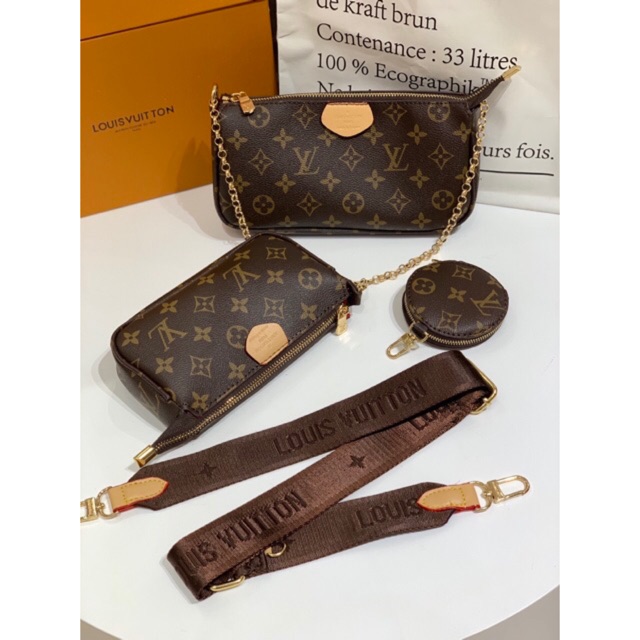 Túi LV sét 3 chi tiết