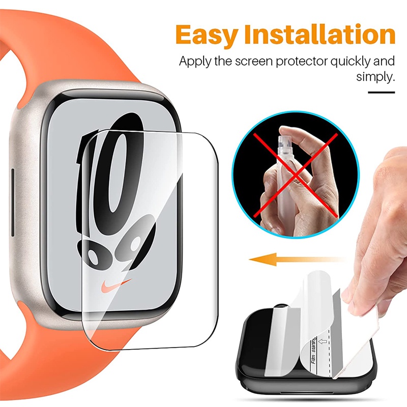 Kính Cường Lực Bảo Vệ Màn Hình Đồng Hồ Apple Watch Series 7 6 SE 5 4 iwatch 41 45 41m